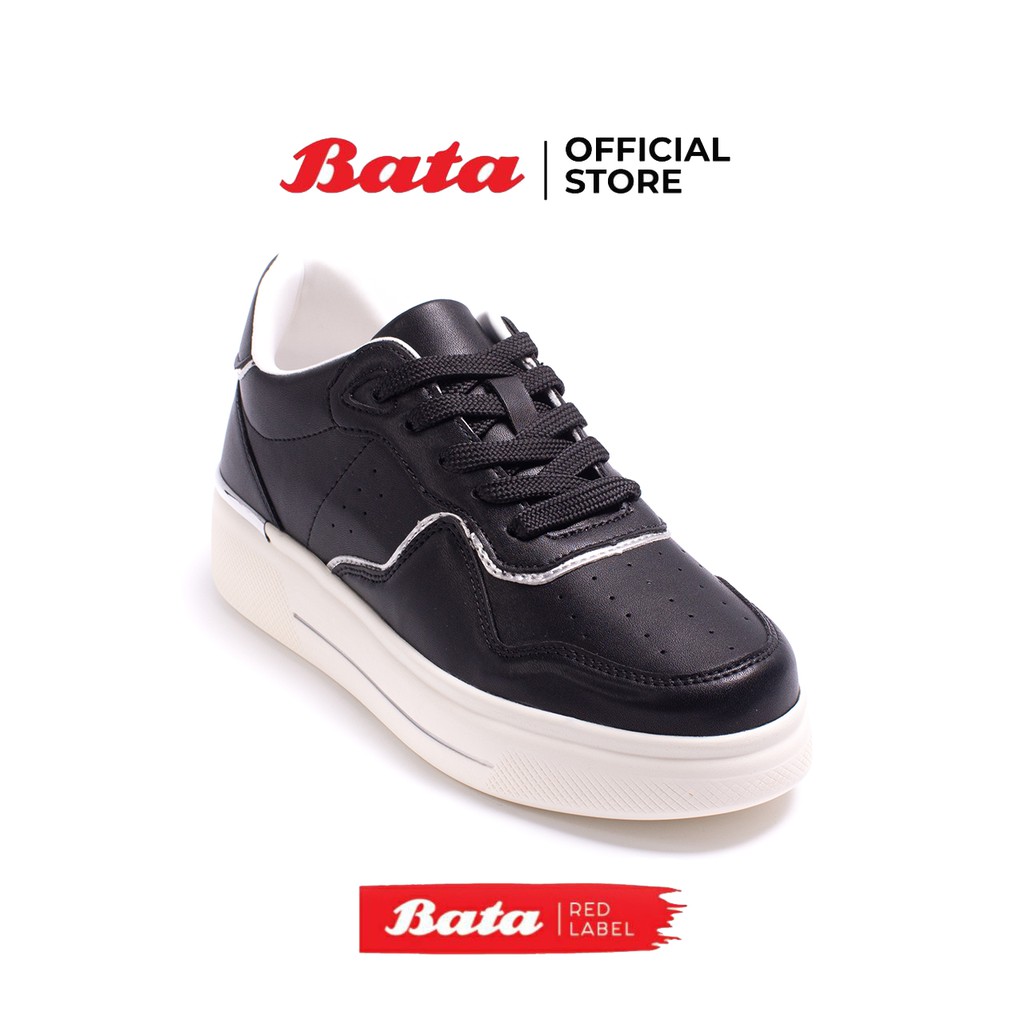 Bata Red Label บาจา รองเท้าสนีคเคอร์ รองเท้าผ้าใบแฟชั่น ส้นหนา น่ารักทันสมัย สำหรับผู้หญิง รุ่น City Trekker สีดำ 5606618