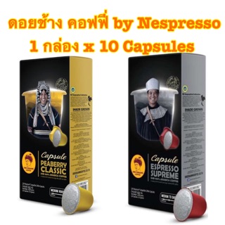 [พร้อมส่ง]Doi Chaang Capsules Coffee by Nespresso Machine 1 กล่อง x 10 Capsules