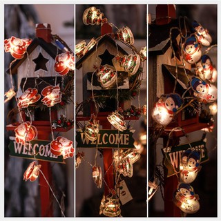 ไฟคริสมาส ซานต้า สโนว์แมน ต้นคริสมาส พลาสติก คริสมาส Christmas Decoration Lights Santa Snow man Christmas tree Light