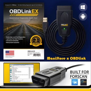 OBDLink® EX USB Professional FORScan software Scan Tool and OBDwiz Software Diagnostic Auto Pro Compatible MultiECUScan