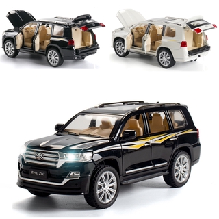 โมเดลรถยนต์ 1:24 TOYOTA LAND CRUISER ของเล่นสําหรับเด็ก