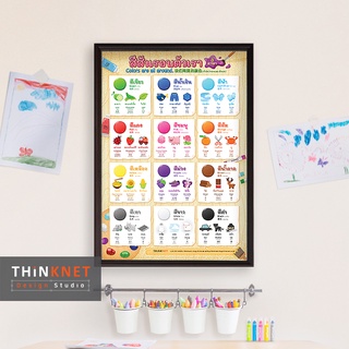 กรอบสีสันรอบตัวเรา 3 ภาษา Colors Are All Around Trilingual