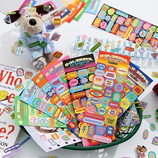 Emmoo สติกเกอร์การ์ด ลาย Goo สไตล์เกาหลี สร้างสรรค์ สําหรับตกแต่งสมุดไดอารี่ DIY
