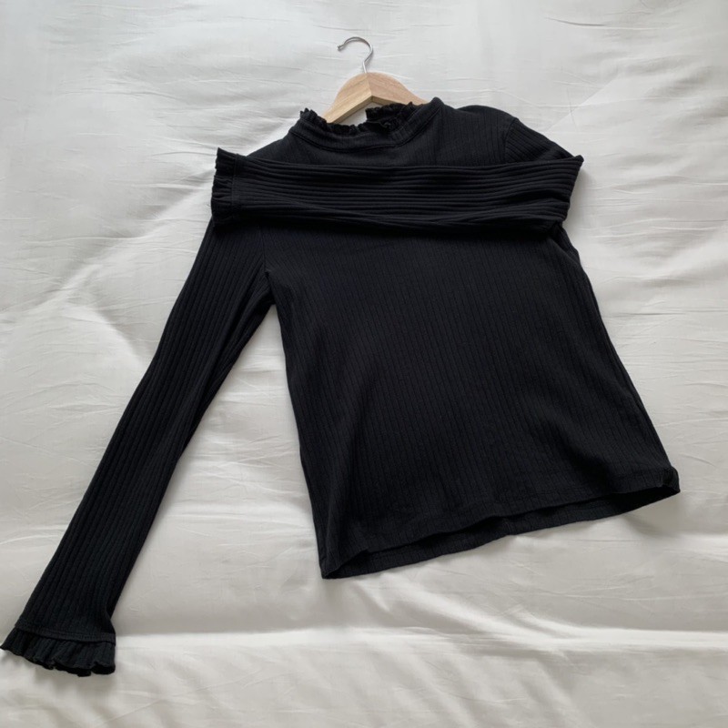 High Neck Black  Top