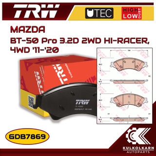 ผ้าเบรคหน้า TRW สำหรับ MAZDA BT-50 Pro 3.2D 2WD HI-RACER, 4WD 11-20 (GDB7869)