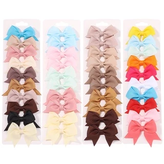 KIDSBOWS ใหม่ กิ๊บติดผมริบบิ้นโบว์ แฮนด์เมด เครื่องประดับผม สําหรับเด็กผู้หญิง 10 ชิ้น ต่อชุด