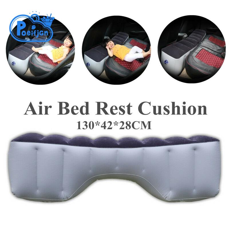 Car Inflatable Mattress Split Body Travel Back Seat Outdoor Air Bed