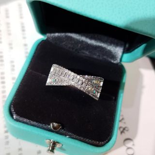 [5/6/7]Diamond Ring  แหวนเพชรสานปาเก็ตฝังครึ่งวงแบบไขว้ ดีไซน์ลุคแบรนด์ยุโรป