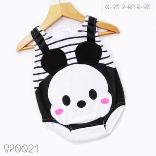 ใส่โค้ด 4SMPVLG7 ลดทันที 10%  ชุดเด็ก Bodysuit แขนกุด ลายมิกกี้ Mickey