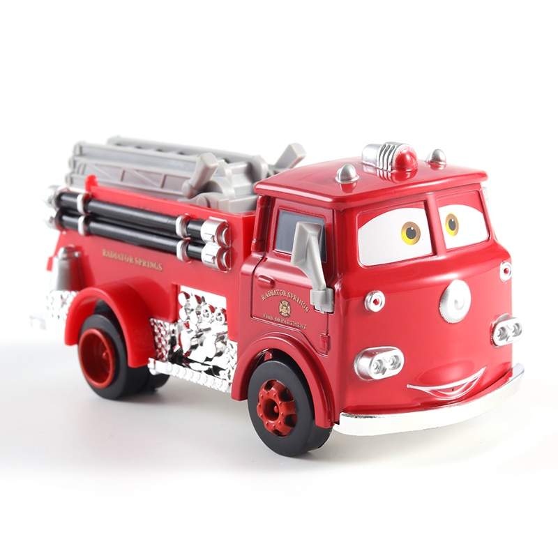 รถดับเพลิงดิสนีย์ Pixar Cars 2 3 Lightning 1:55 Diecast ของเล่นสําหรับเด็ก