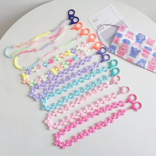 New Color Acrylic Chain Bowknot Mask Chain Glasses Chain Mask Belt