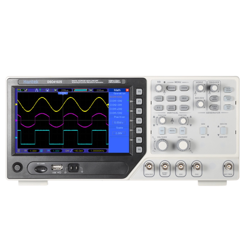 Professional Certified Hantek DSO4102S Digital Storage Oscilloscope 2CH ...