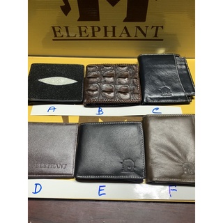 กระเป๋าหนังแท้นิ้มเรียบทรงดอนล่าสีดำนำ้ตาลelephantc/d/e/f