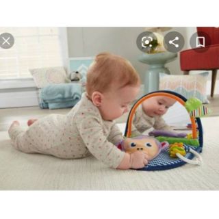 Monkey mirror fisher​ price หนังสือมีกระจก