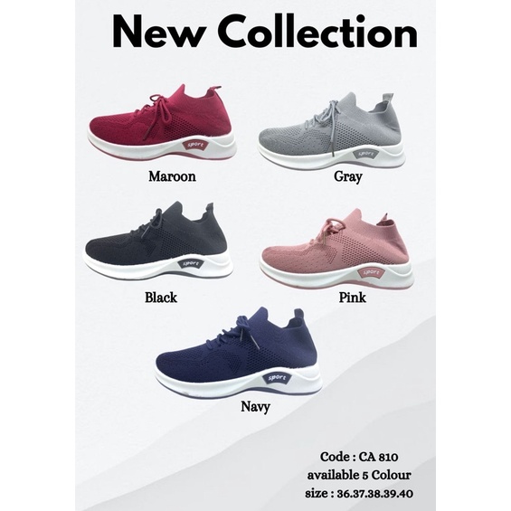 คอลเลกชันใหม่ของรองเท้าผู้หญิงนําเข้า, SOFT, FASHION, SPORTY CA 810