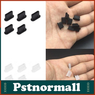 Pstnormall ฝาครอบซิลิโคนป้องกันฝุ่น Type-C สําหรับแท็บเล็ตโทรศัพท์มือถือ 5ชิ้น