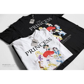 พร้อมส่ง!! เสื้อยืด Oversize คอกลมแขนสั้น ดีเทลลายเจ้าหญิง Princess