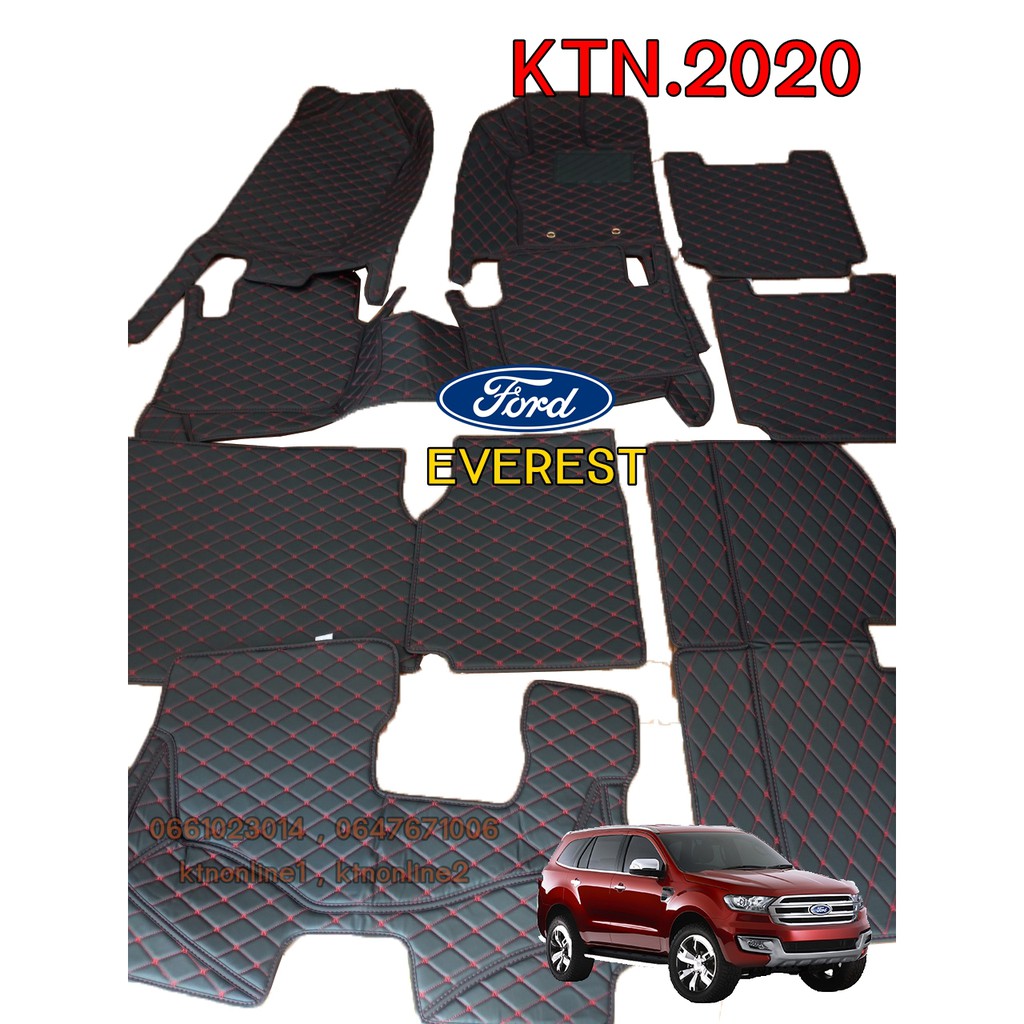 พรมรถยนต์เข้ารูป พรมรถยนต์  FORD Everest พรม 6D