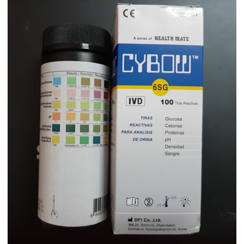*CYBOW 6SG* URINE STRIP 6PARAMTER 100 TESTS
