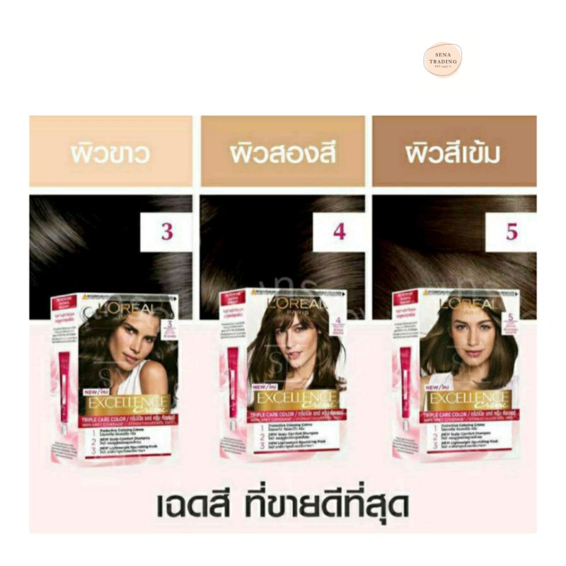 ลอรีอัล เอ็กเซลเล้นซ์ L'Oreal Excellence ครีมเปลี่ยนสีผม