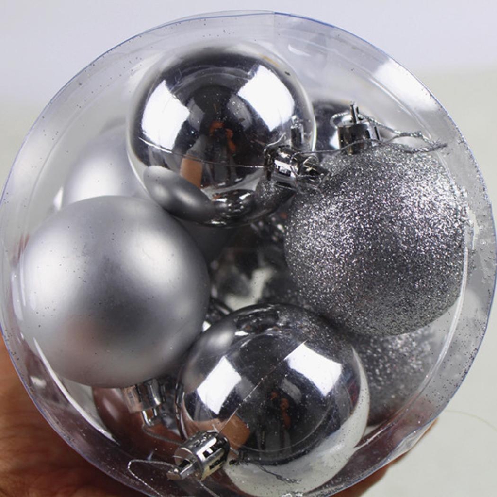 Ke Glittering Christmas Tree Ceiling Hanging Decorative Balls Ornaments Set