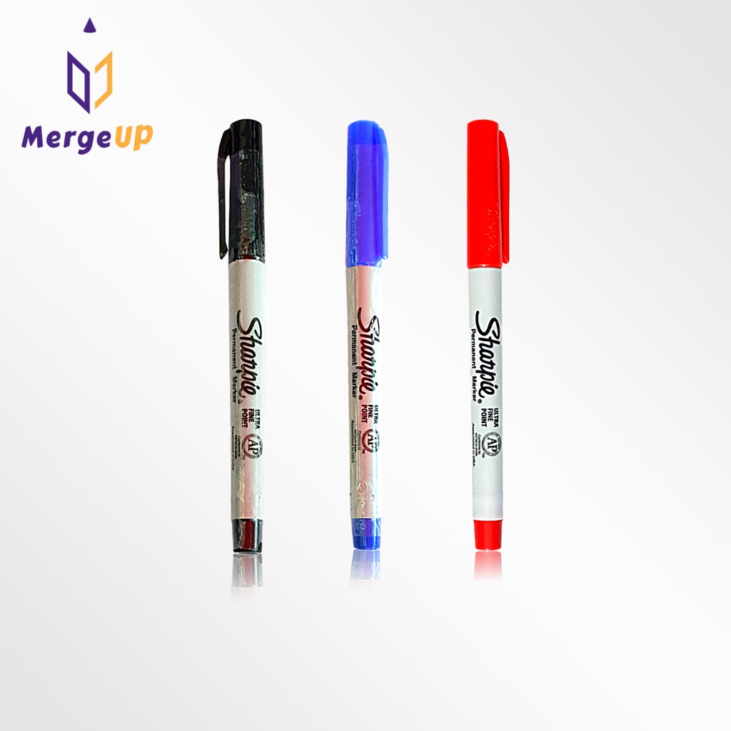 ปากกาเคมี Sharpie Ultra Fine 0.3 mm. ASTM D-4236 ปากกามาร์คเกอร์ เขียนได้ทุกพื้นผิว