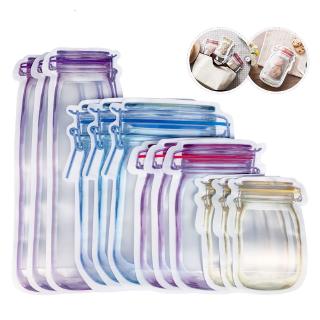 5Pcs Reusable Mason Jar Bottles Bags