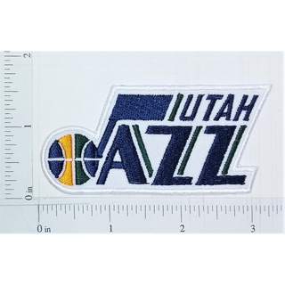 NBA Utah Jazz  Basketball team sport โลโก้ แอลเอ เลกเกอร์ส เอ็นบีเอ บาสเก็ตบอล กีฬา ตัวรีดติดเสื้อ เย็บติดเสื้อ