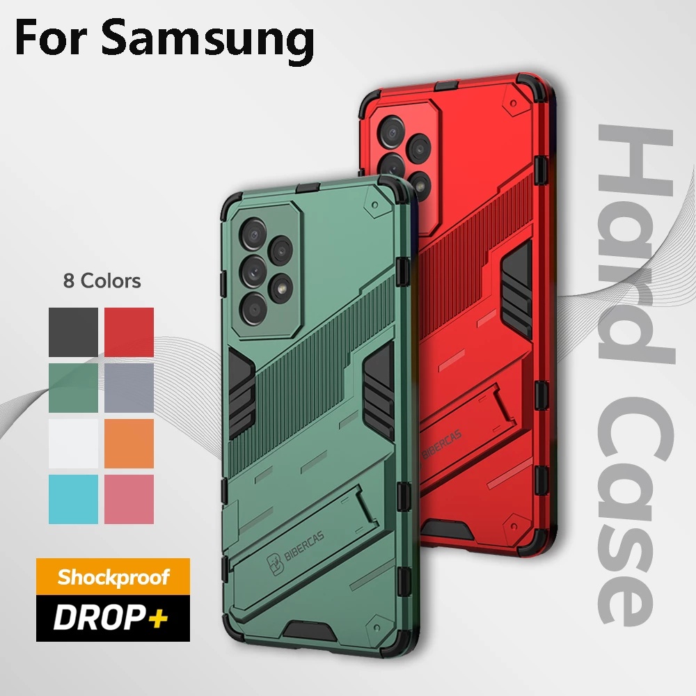 เคสแข็ง กันกระแทก 3D พร้อมขาตั้ง สําหรับ Samsung Galaxy A13 A33 A53 A52S A73 5G