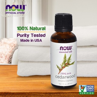 🆓100% NOW® Essential Oils - Cedarwood Oil - 1 fl. oz (30 ml) USA