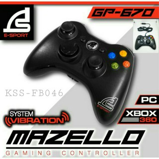 SIGNO E-Sport Gaming Controller รุ่น MAZELLO GP-670 (จอยเกมส์)⚡🎮 ของแท้ประกันศูนย์ 2 ปี📌