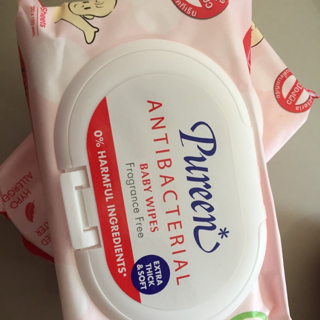 ทิชชู่เปียก pureen  แอนตี้เเบต 70แผ่น