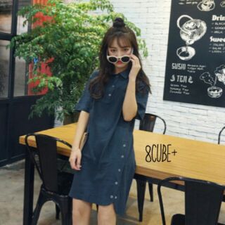 stunning design solid cotton dress