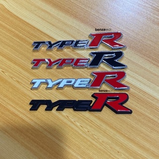 โลโก้* TYPE R งานโลหะ ( ขนาด* 3 x 14.5 cm ) ราคาต่อชิ้น