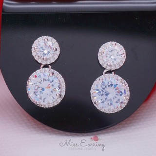 Miss Earring ต่างหู Cz Full moon