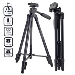 ขาตั้งกล้อง YUNTENG VCT-520 Aluminum Alloy Tripod 3-Section