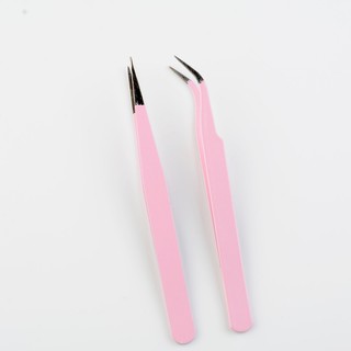 2PCS Art Extensions Nail Tweezer Nippers Straight Bend