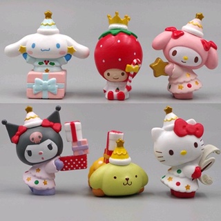 Cinnamoroll my melody hello kitty มี 6 ชิ้นในชุด ทักซิโด้ sanrio figure Saints Special Edition