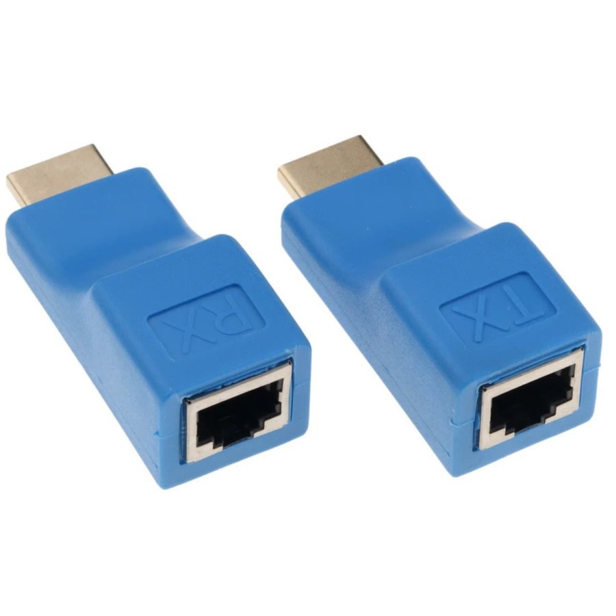 HDTV extender lan cat 6 5 5e 30m 4k 2k hdcp single สําหรับ Dvd ps3 stb - HDTV ถึง rj45 30 เมตร 1080p