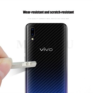 ฟิล์มกันรอยหลังโทรศัพท์ ลายเคฟล่า สำหรับ Vivo V19 V20 Y20 Y20i V17 Y15 Y12 S1 Pro X50 V15 V11 V9 V11i Y71 Y50 Y30 Y91 Y91C Y91i Y93