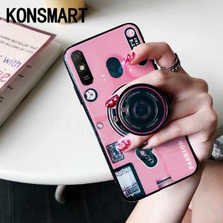 เคสโทรศัพท์ Xiaomi Redmi 9A Casing Silicone Cute Fashion Camera Stand Holder Back Cover Softcase