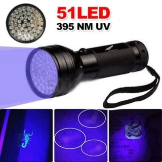 ไฟฉายUV 51LEDไฟฉาย395nm Violet Flash Light Ultravioletไฟหลอดไฟยูวีอลูมิ