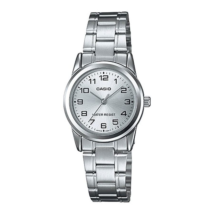 Casio Standard นาฬิกาข้อมือผู้หญิง สายสแตนเลส รุ่น LTP-V001D,LTP-V001D-7B - สีเงิน