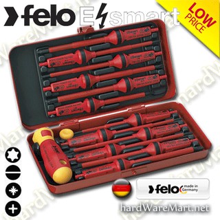 ไขควงชุด 14ตัว FELO Esmart insulated screws 06391306 51719  No.brand