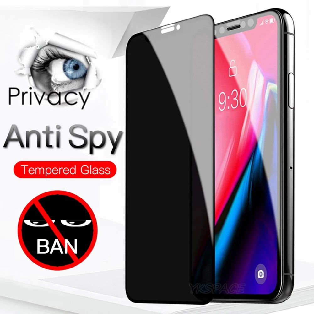 ฟิล์มกระจกนิรภัยกันรอยหน้าจอ 9D ป้องกันการแอบมอง สําหรับ Huawei P50 P20 Pro P30 P40 Lite Mate 20X 30 20 Lite