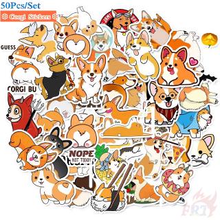 ❉ Corgi Series 01 สติ๊กเกอร์ ❉ 50Pcs/Set Pets Dogs DIY Fashion Mixed Luggage Laptop Skateboard Doodle Decals สติ๊กเกอร์