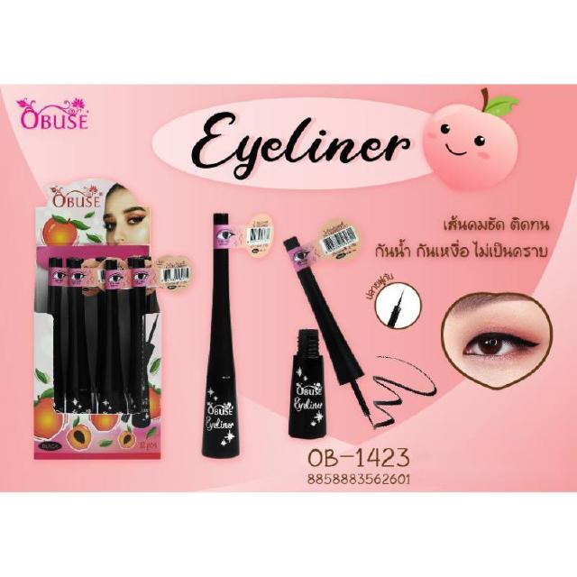 (1ชิ้น) OB1423  Obuse  Eyeliner อายไลเนอร์กันน้ำ