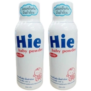 Hie Baby powder ฮาย แป้งเด็ก สำหรับเด็กแรกเกิด ลดผื่นคัน ไม่อับชื้น 200 กรัม 1 กระป๋อง
