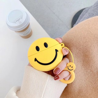 เคสซิลิโคนลายหน้ายิ้มสําหรับ Airpods 1 / 2 / Pro