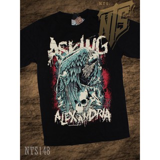 เสื้อยืดผ้าฝ้ายพรีเมี่ยม NTS 148 Asking Alexandria ROCK เสื้อยืด เสื้อวง เสื้อดำ สกรีนลายอย่างดี ผ้าหนานุ่ม ไม่หดไม่ย้วย